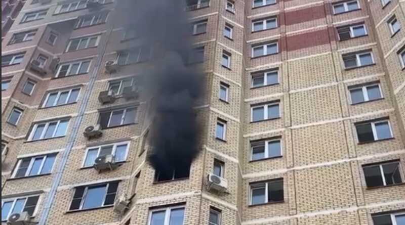 В Новой Москве произошёл пожар в многоэтажном доме